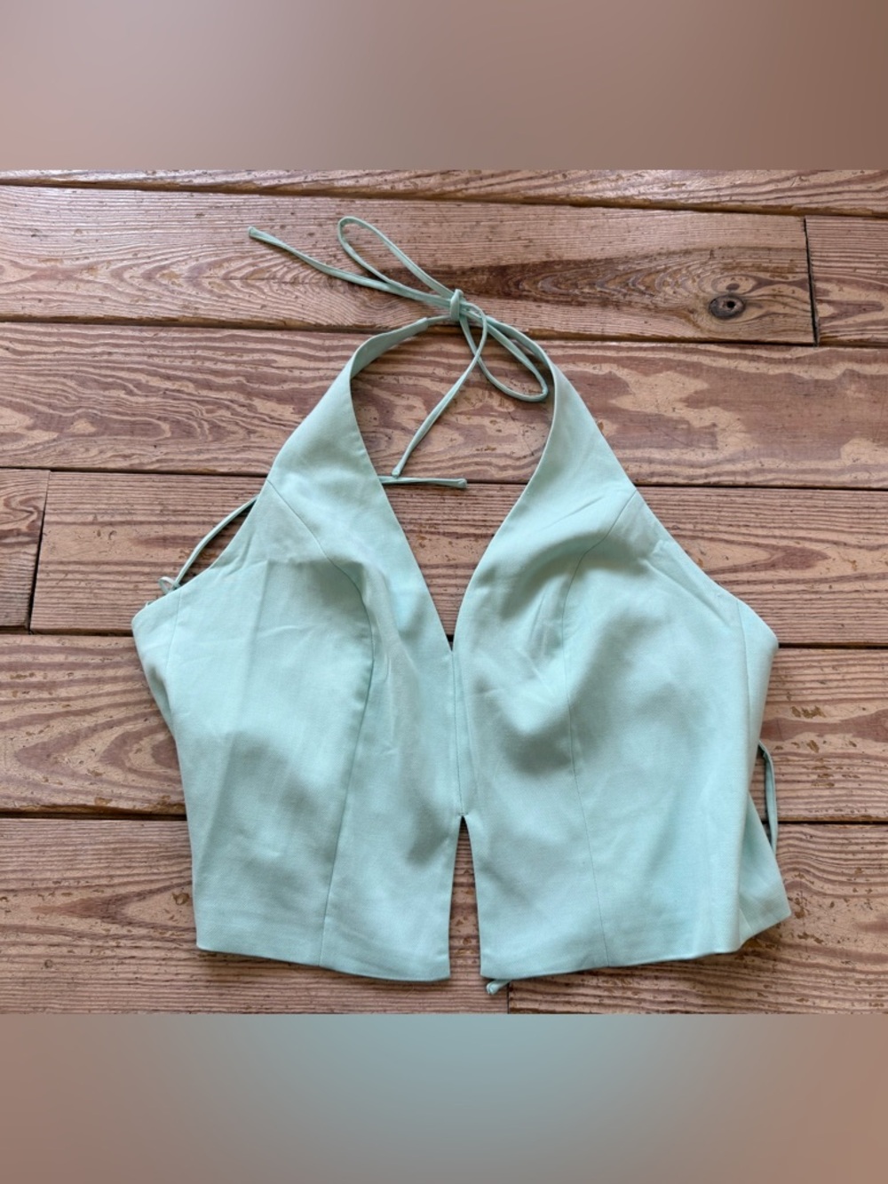 Abercrombie & Fitch Mint Green Halter Tank Top